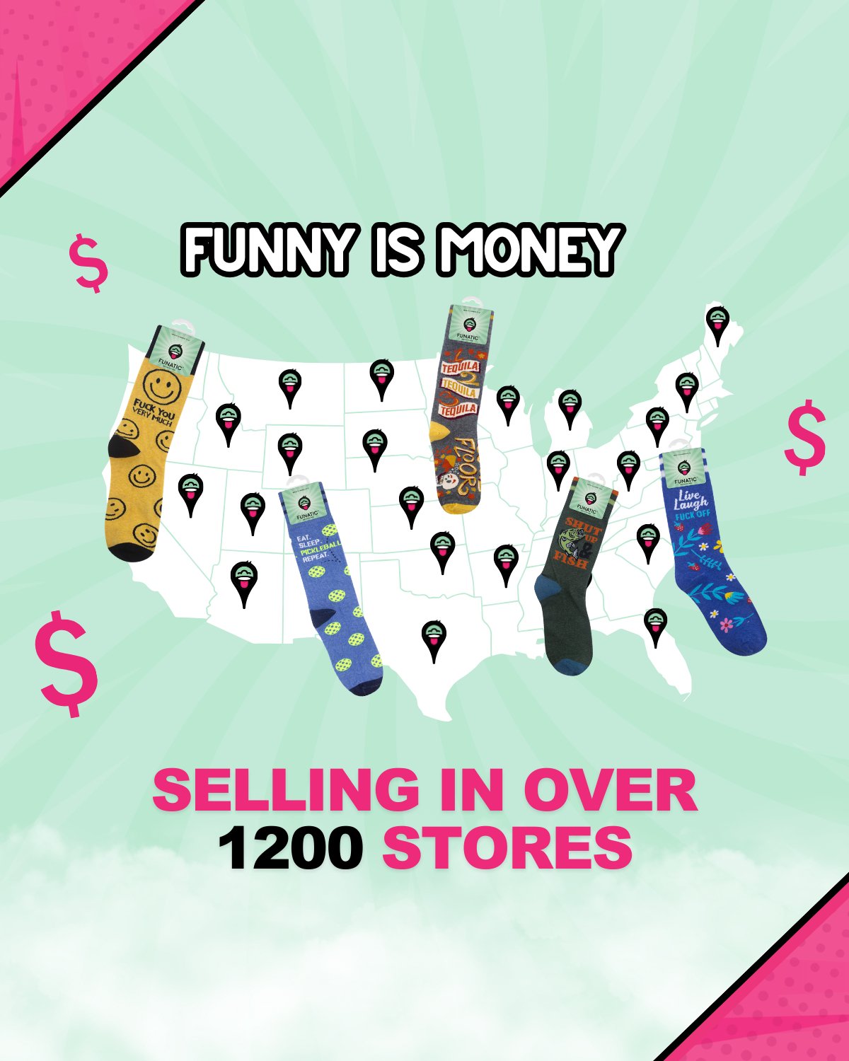 Live, Laugh, Fuck Off Socks | Curse Word Socks | Funny Socks - HER Home Design Boutique